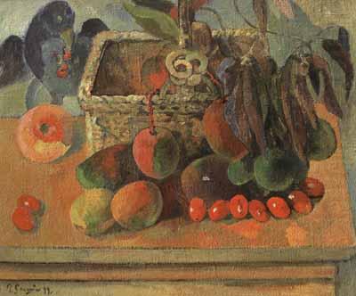 Still life with exotic fruit (mk07), Paul Gauguin